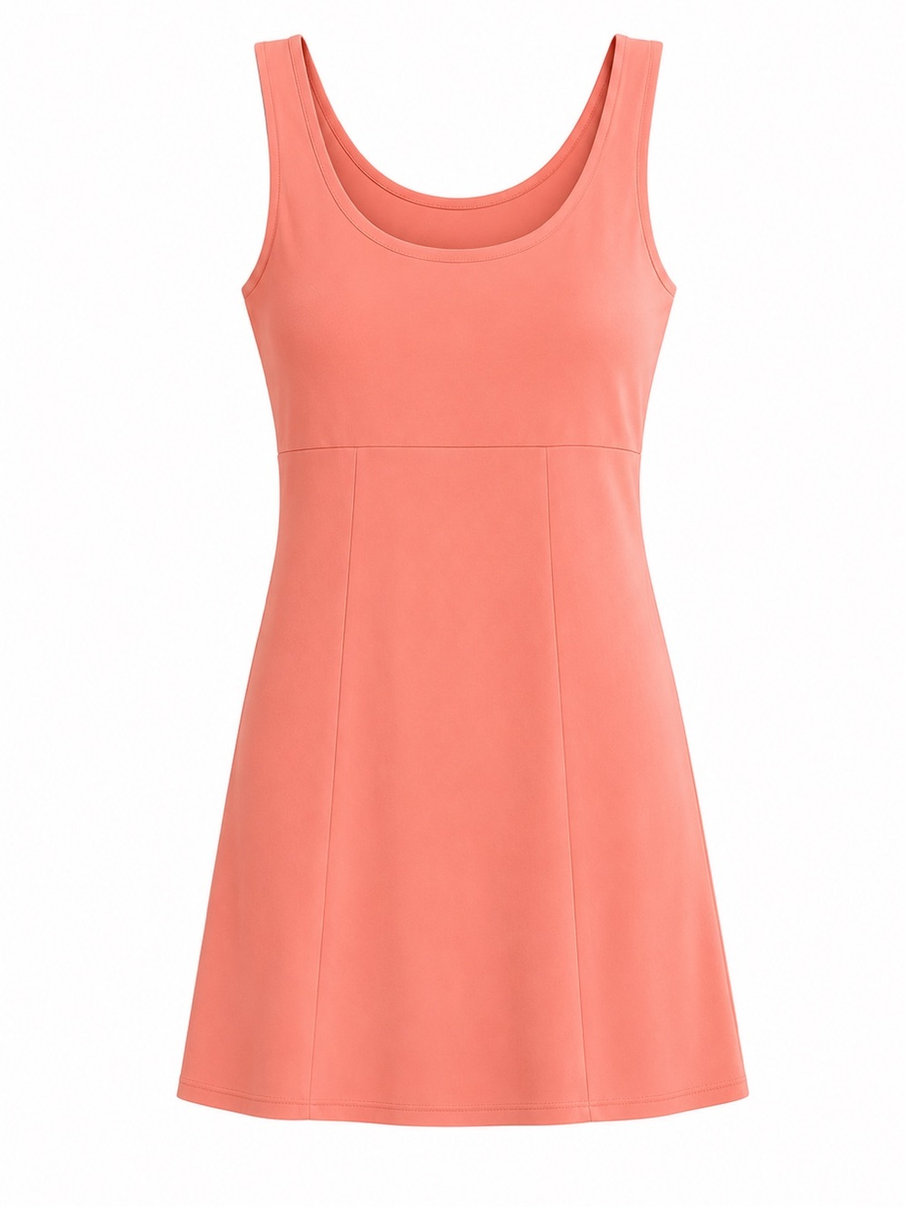 J.Crew Vintage Made In USA Coral Tank Dress Women’s Medium Cotton Lycra 90s